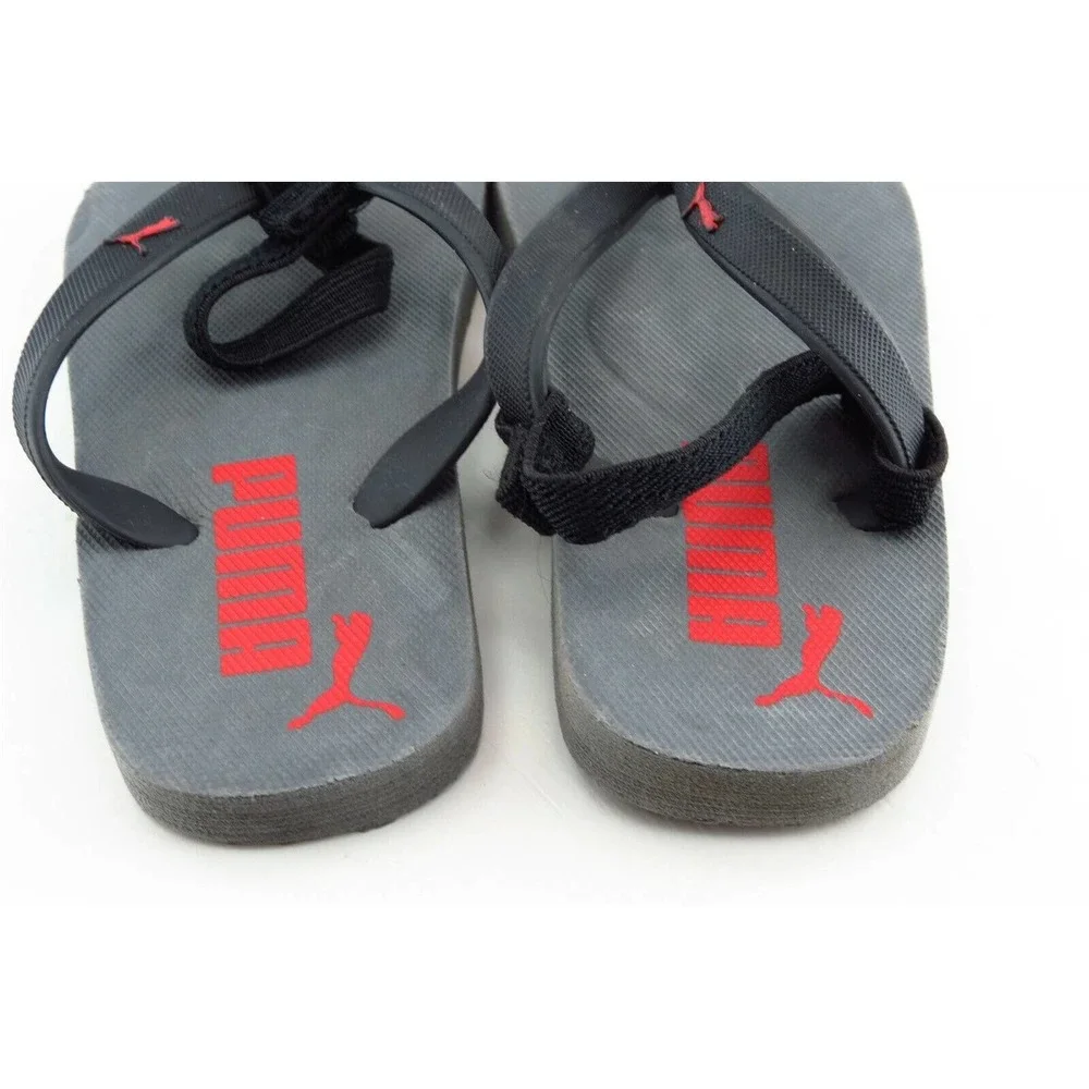 Puma Unisex Toddler Flip Flops Size 10-11 Gray‎ Synthetic Lightweight Comfort